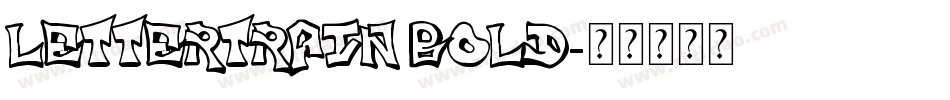 LetterTrain Bold字体转换